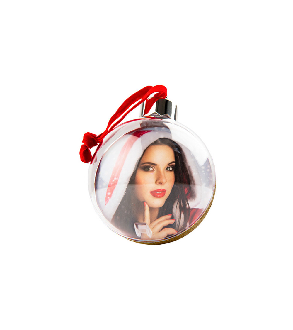 Bola de Natal 7,5cm Dourada personalizável