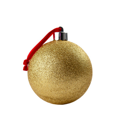 Bola de Natal 7,5cm Dourada personalizável