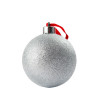 Bola de Natal 7,5cm Prateada personalizável