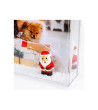 Moldura com neve e Pai Natal personalizável