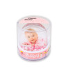 Bola de neve bebé rosa personalizável
