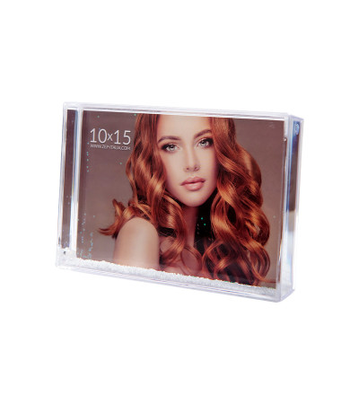 Moldura com neve personalizável
