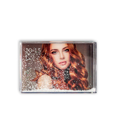 Moldura com neve personalizável