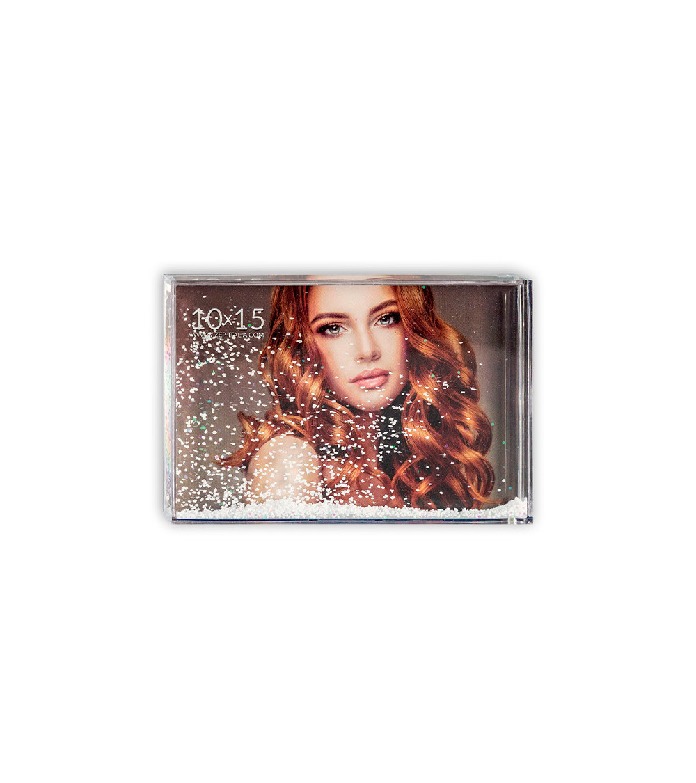 Moldura com neve personalizável