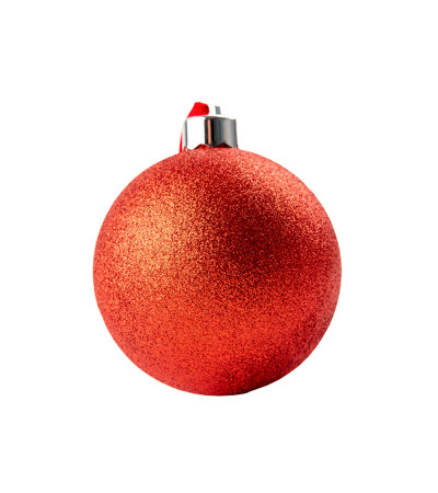 Bola de Natal 10cm Vermelha Personalizável