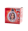 Bola de Natal 10cm Vermelha Personalizável